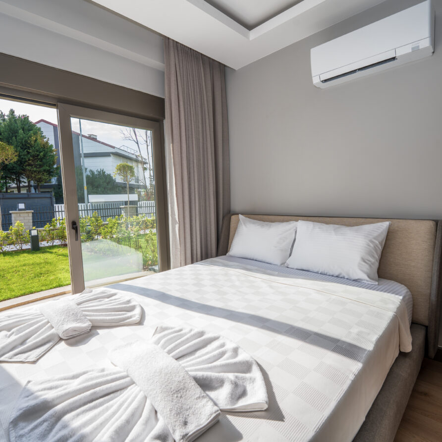 Peaceful garden view from Deluxe Suite in Antalya