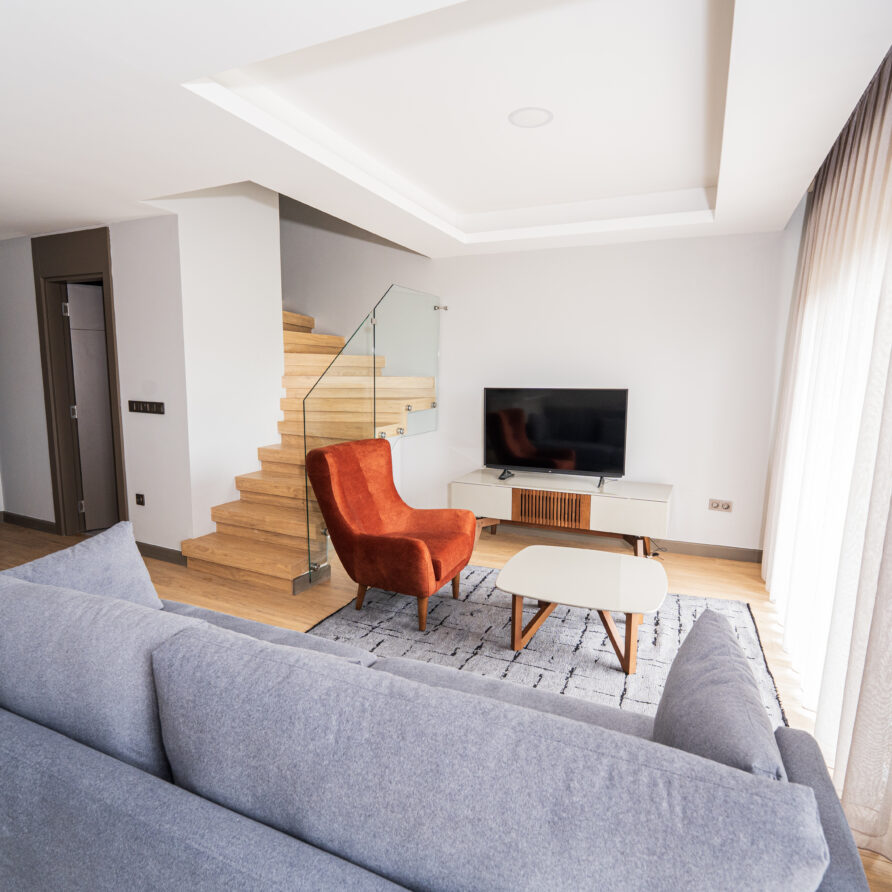 Luxury Garden View Suite with stylish interiors at Holicas in Antalya