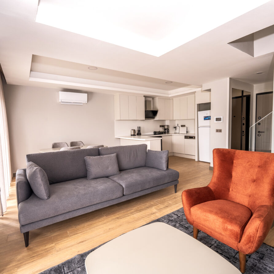 Luxury Garden View Suite with stylish interiors at Holicas in Antalya